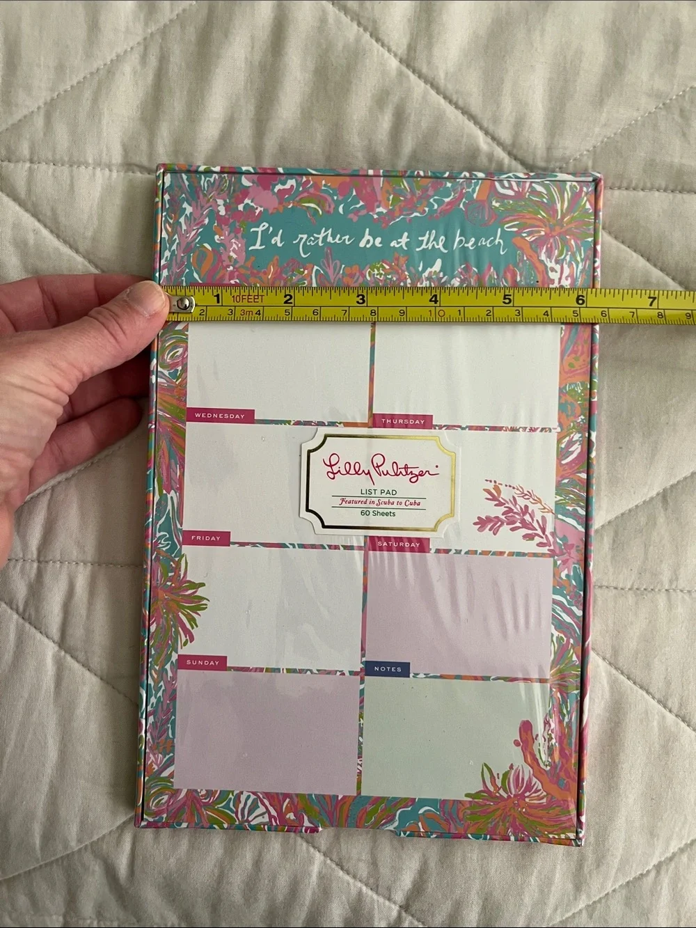 NWT Lilly Pulitzer Weekly List Notepad days of the week - Picture 12 of 14